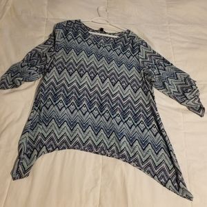 ✨ Sold✨ Navy blue and teal / turquoise shirt